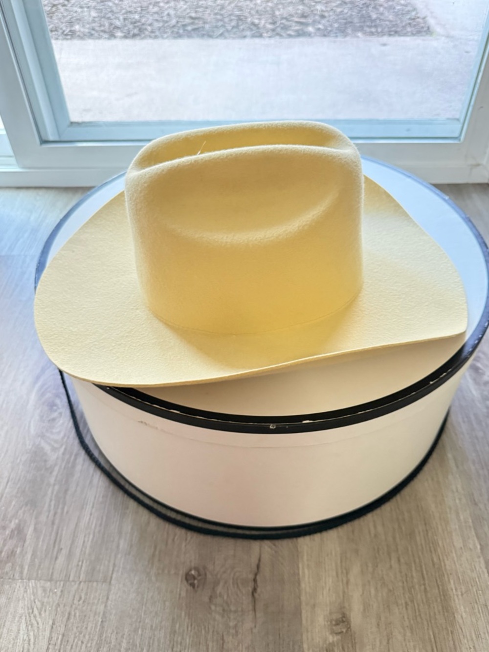 lack of color ryder butter yellow western cowboy wool tall crown hat size XL NEW - Picture 4 of 7